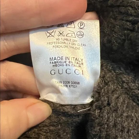 Gucci Brown Turtleneck Sweater Poncho - Picture 2 of 8